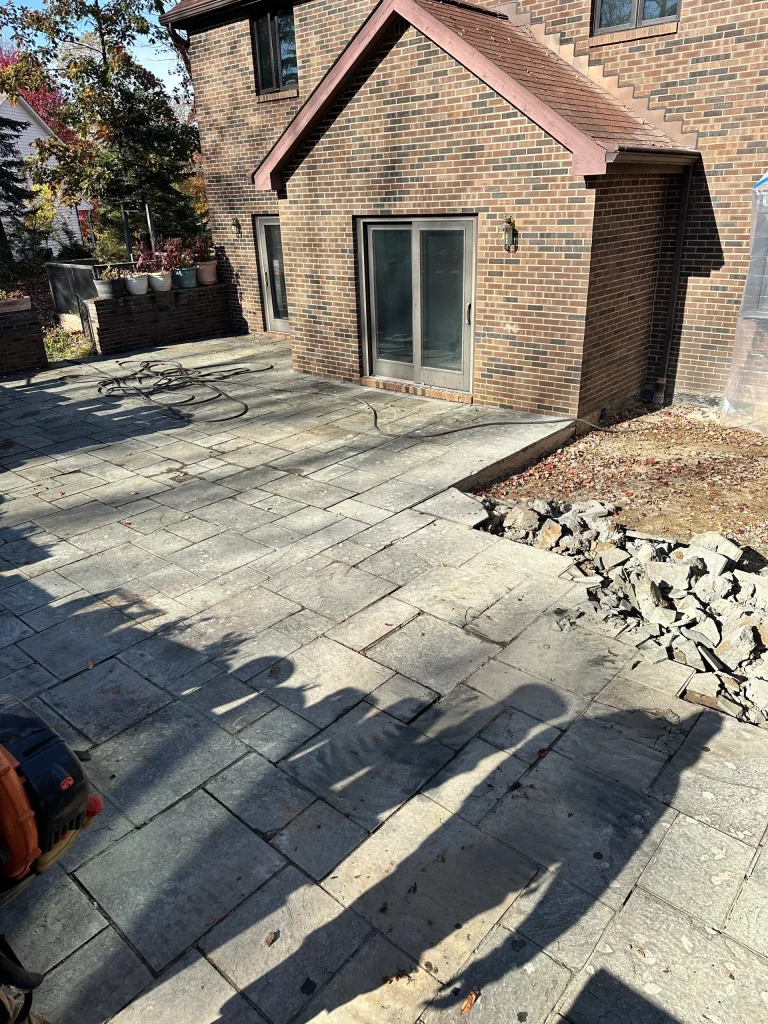 Paver Patio Before Photo