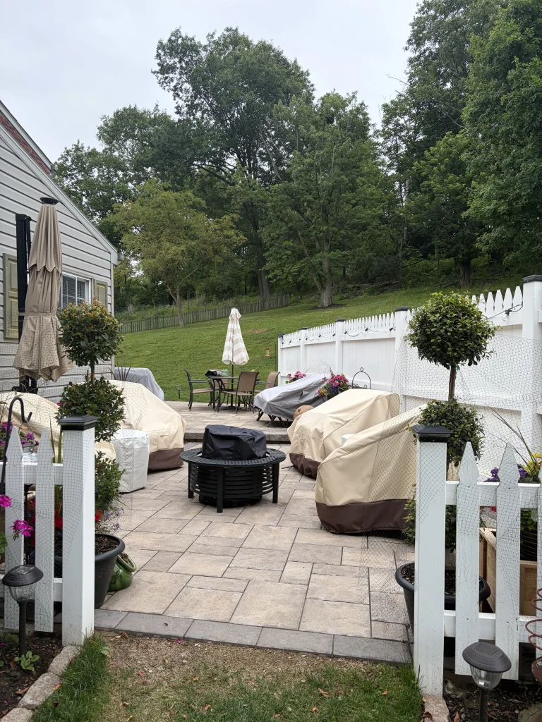 After photo of paver patio installation