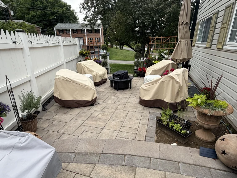 After photo of paver patio installation