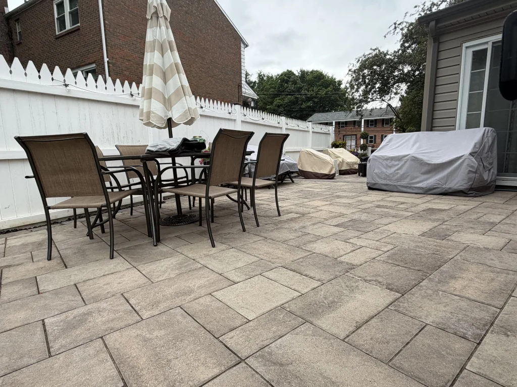 After photo of paver patio installation
