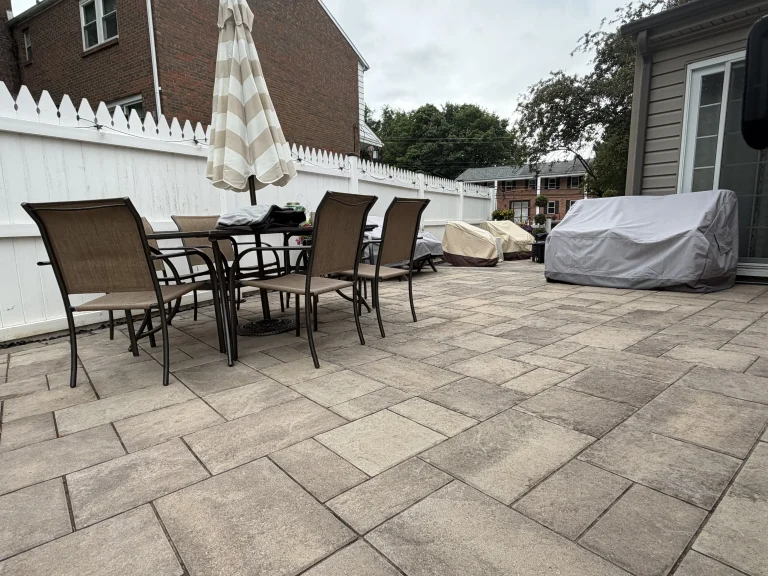 After photo of paver patio installation