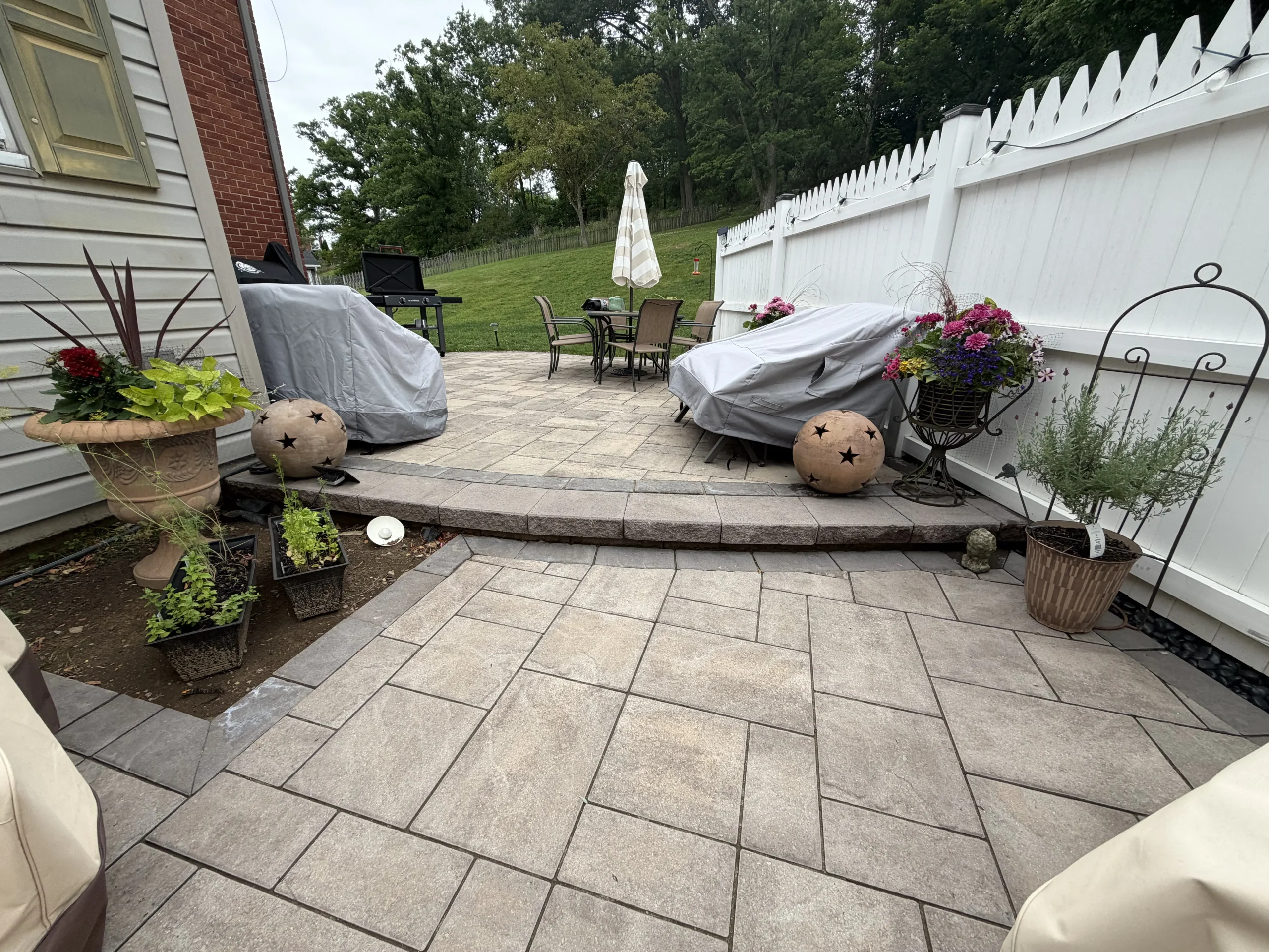 After photo of paver patio installation